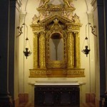 Altare foglia oro, XVII sec., Valrovina, Bassano del Grappa (dopo il restauro)